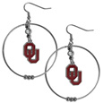 Oklahoma Sooners 2 Inch Hoop Earrings